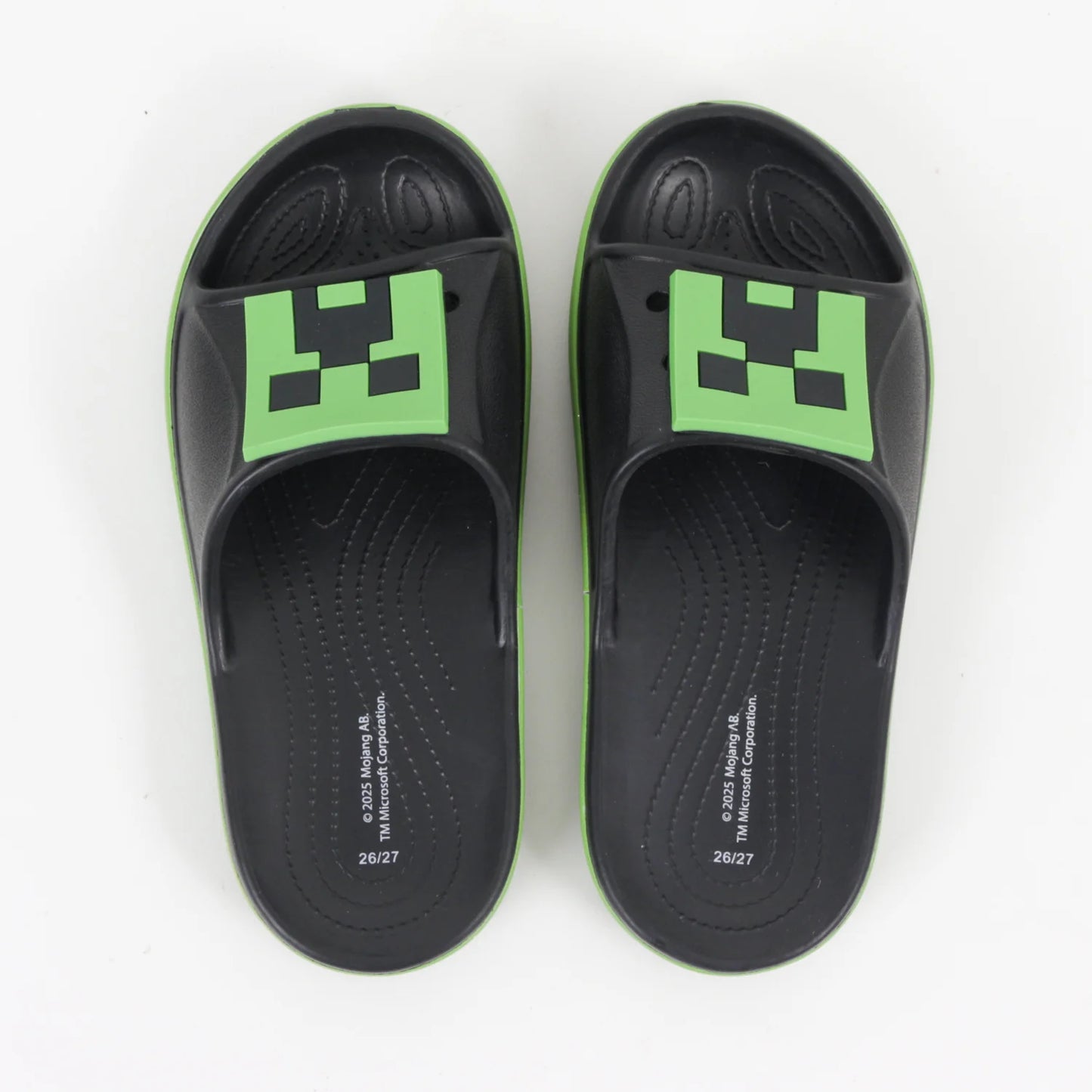 Sandalia Slide Niño Negro Creeper
