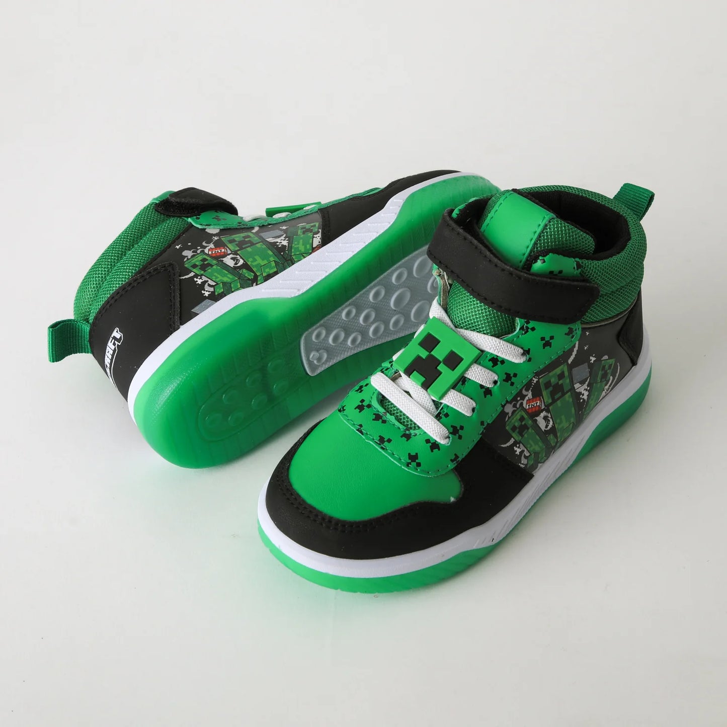 Zapatilla Niño Caña Alta Luces TNT Verde