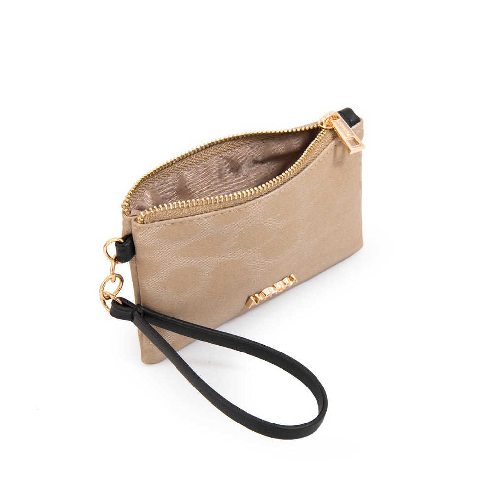 Monedero Mujer Rectangular Samay Beige