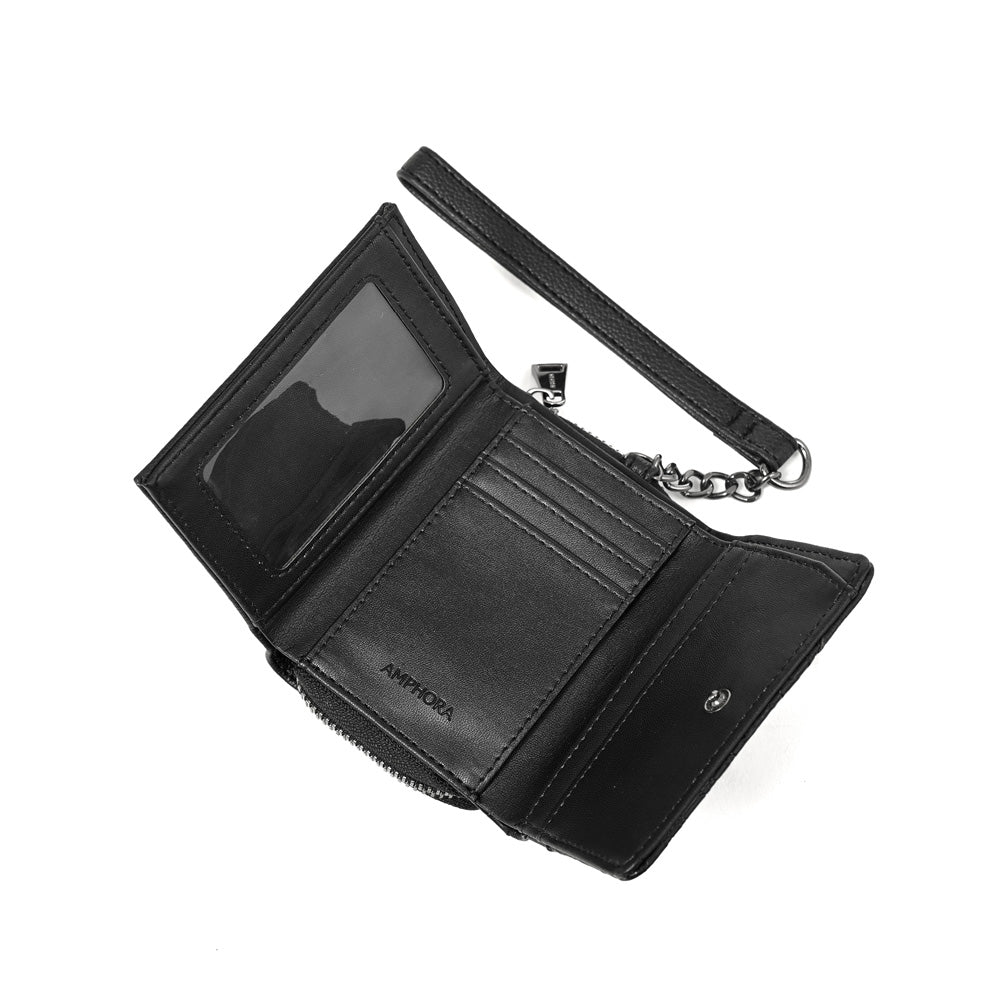 Tarjetero Mujer con Ventana Exterior Aneu Negro