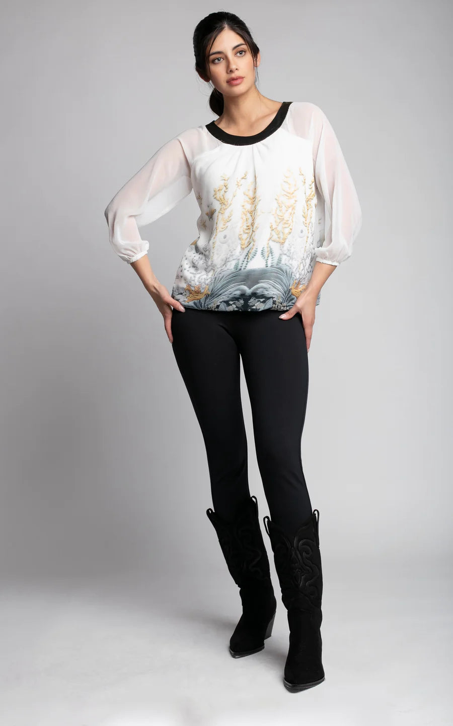 Blusa Mujer Jacinto Blanco