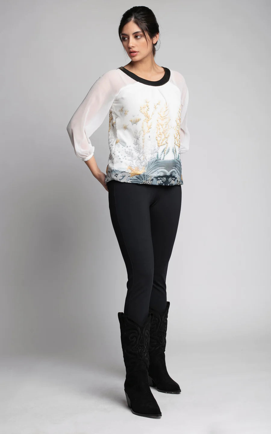 Blusa Mujer Jacinto Blanco