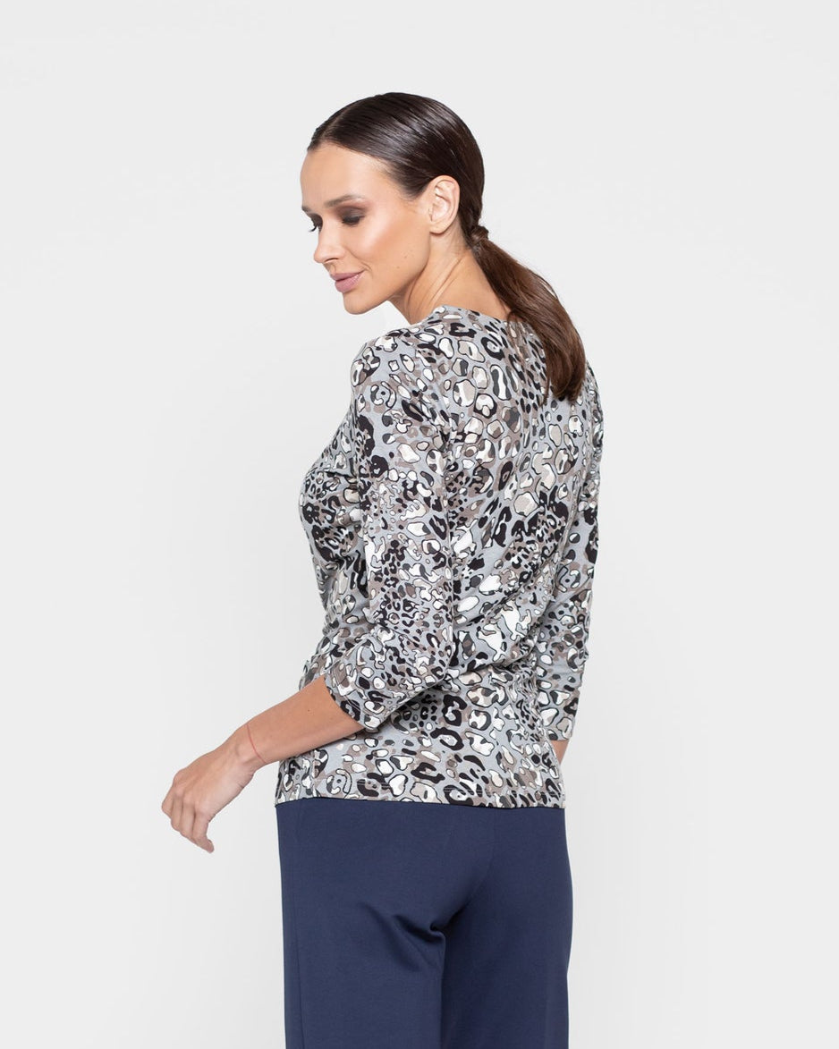 Polera Mujer Magnolia Gris