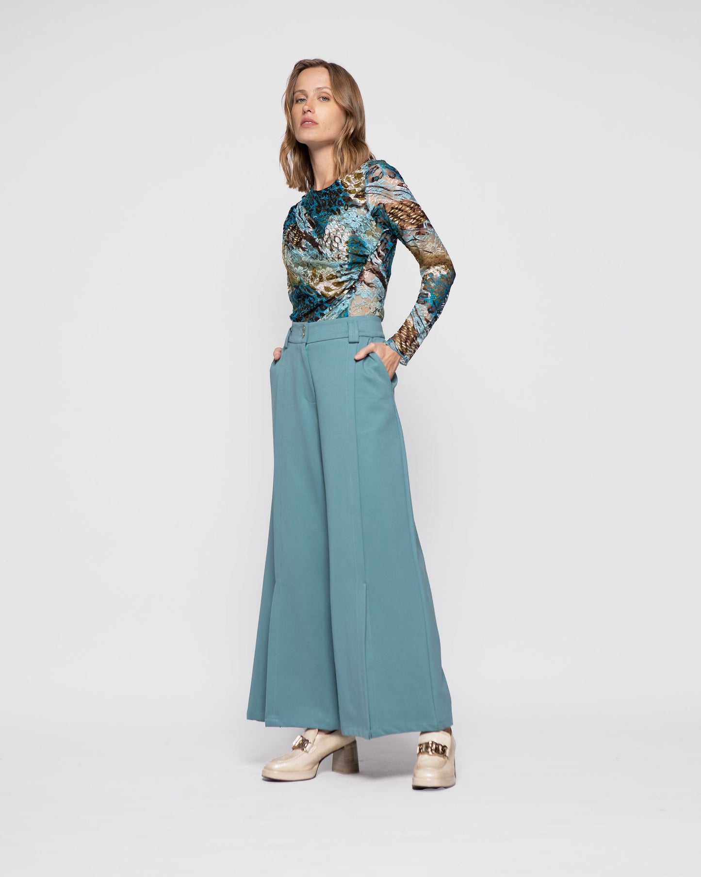 Pantalón Mujer Lobelia Menta