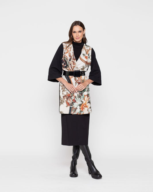 Tapado Mujer Orquídea Negro