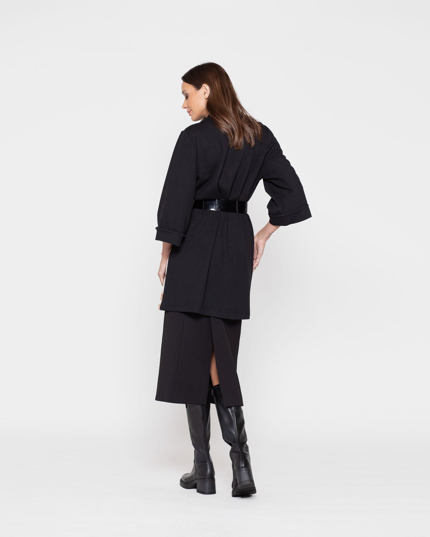 Tapado Mujer Orquídea Negro