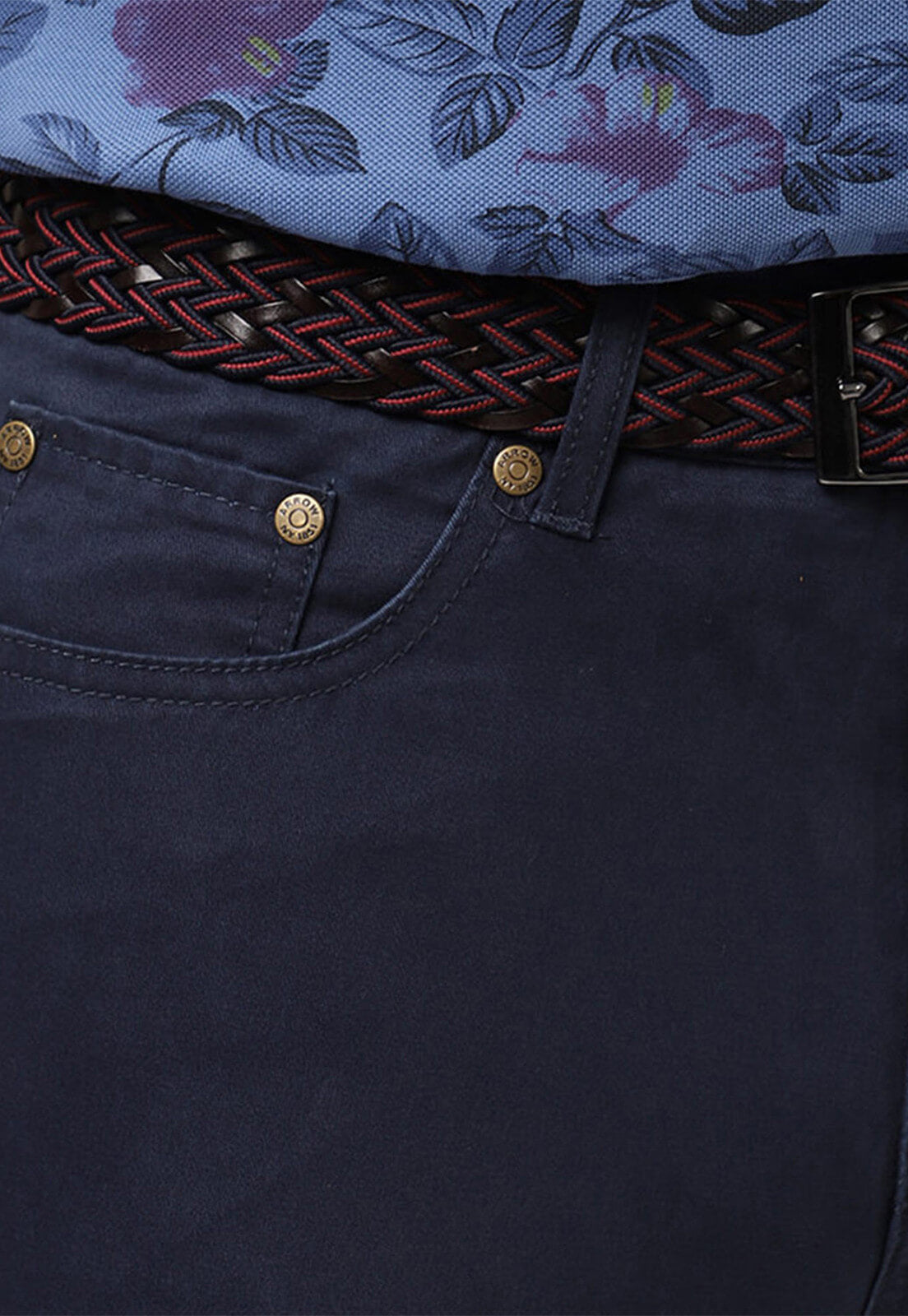 Pantalón Hombre Arrow 5 Pocket Básico TT Azul