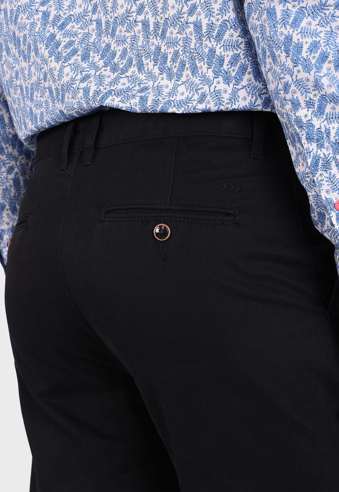 Pantalón Hombre chino Confort Fit Negro