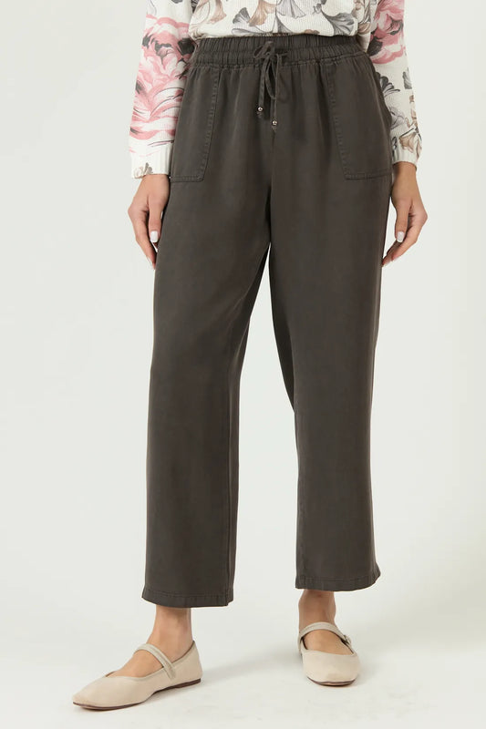 Pantalon Mujer Lyocell Jogger Gris