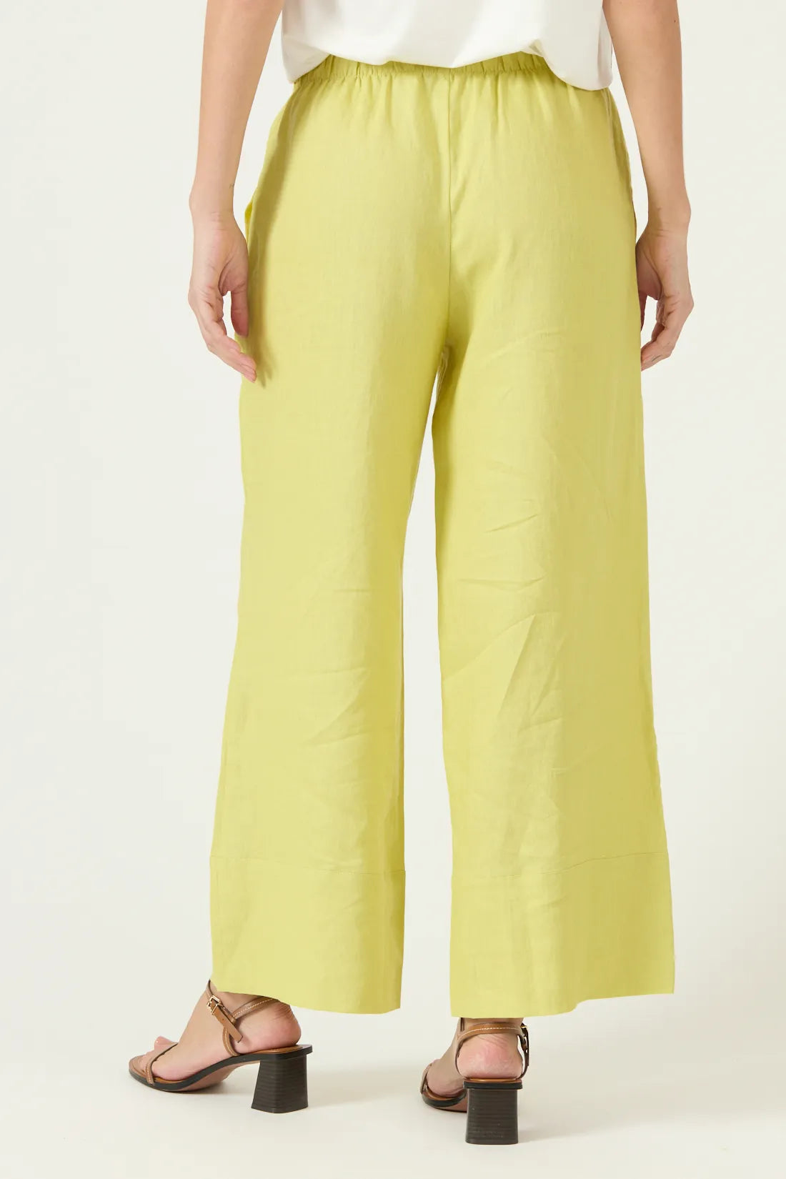 Pantalon Mujer Lino Wide Leg Lima