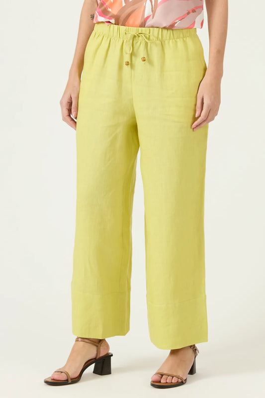 Pantalon Mujer Lino Wide Leg Lima