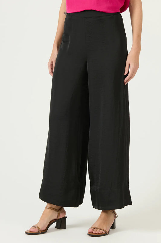 Pantalon Mujer Palazzo Negro
