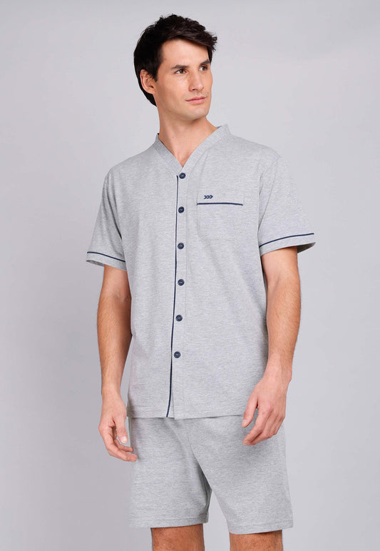 pijama-hombre-corto-cuello-en-v-gris