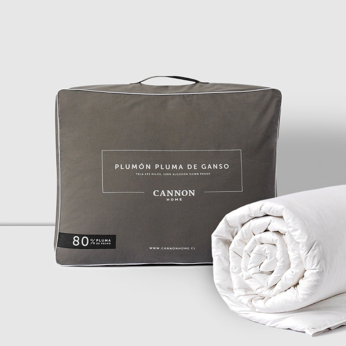 Plumón de Plumas Súper King 80% Pluma de Pecho 233 hilos