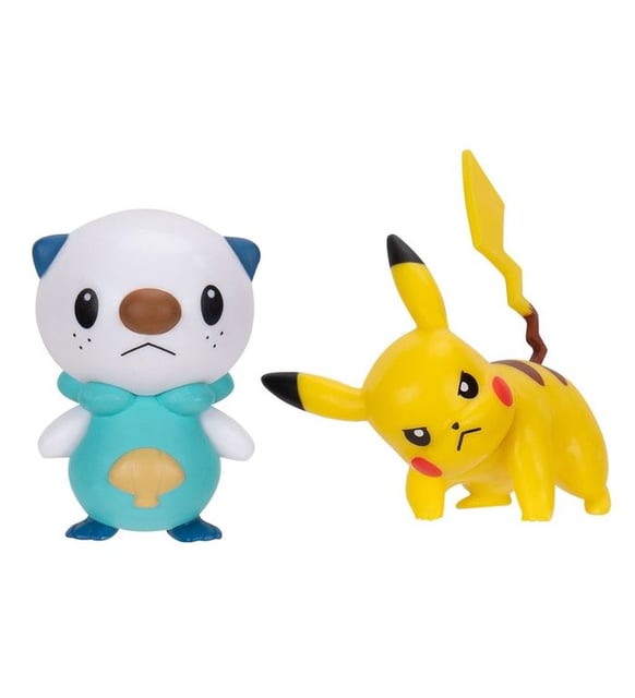Figuras Pokemon de batalla 2 piezas Pikachu + Oshawott