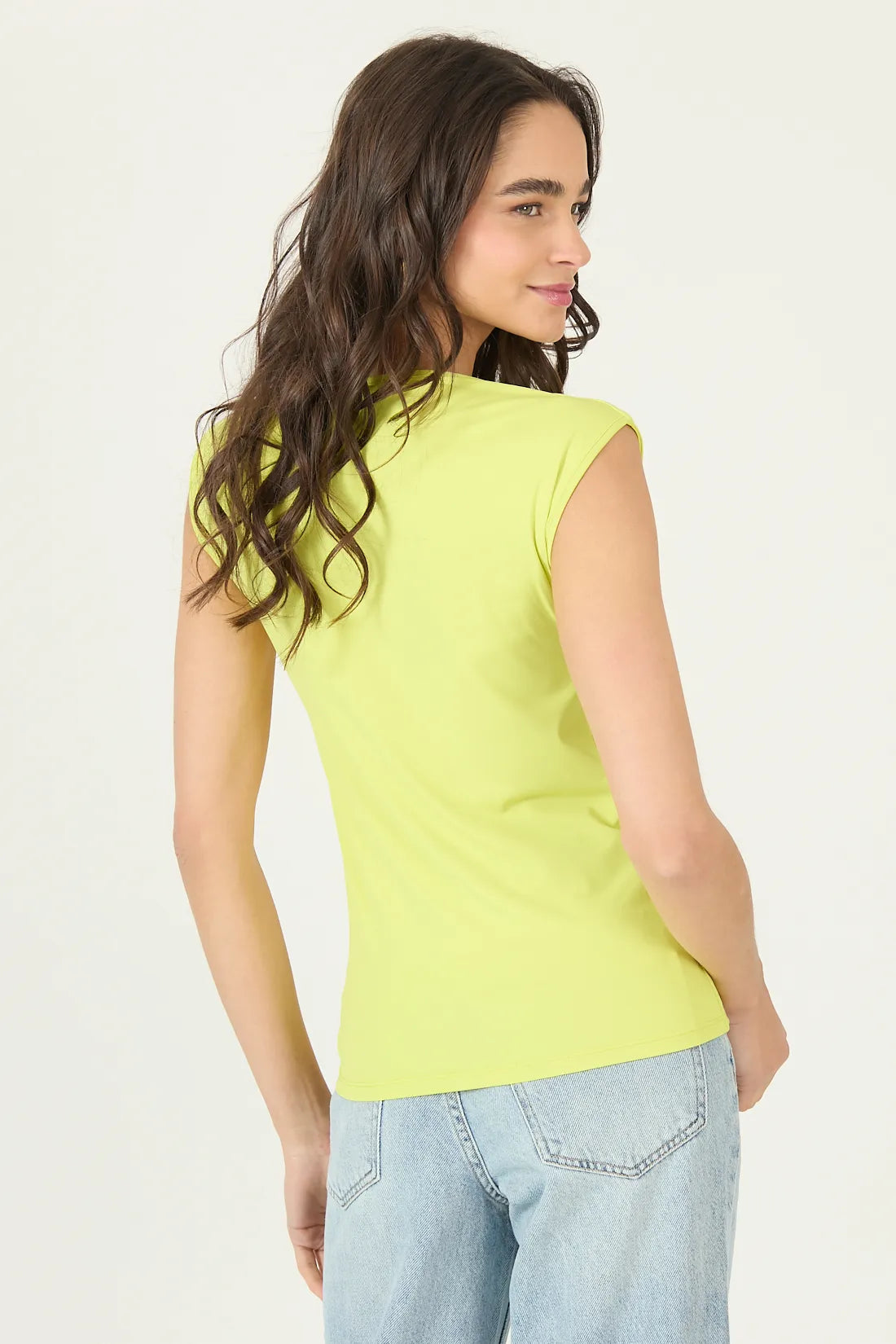 Polera Mujer Manga Corta Lima
