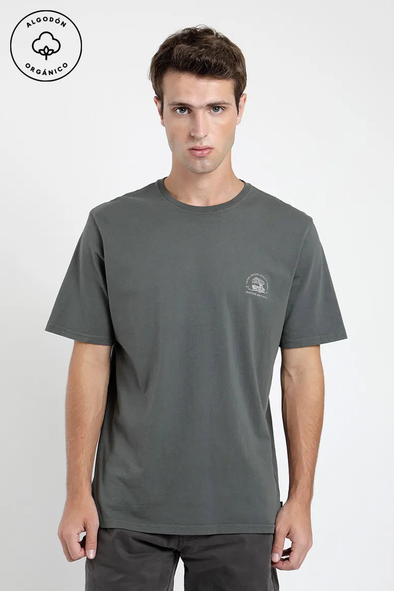 polera-hombre-manga-corta-traveling-verde---algodón-orgánico