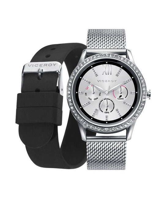 Reloj  Mujer Smartwatch Pro 41102-89 Esterilla Acero