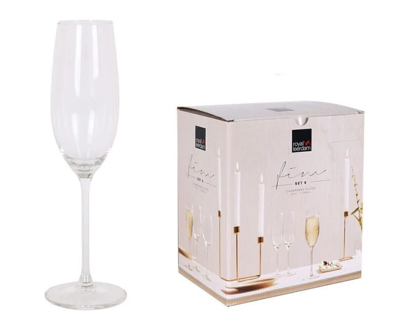 Set 6 Copas Champagne