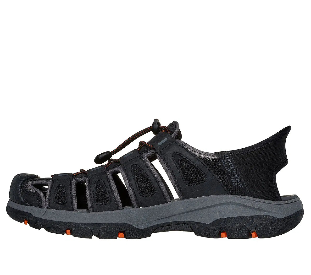 Sandalia Hombre Con Elastico Black