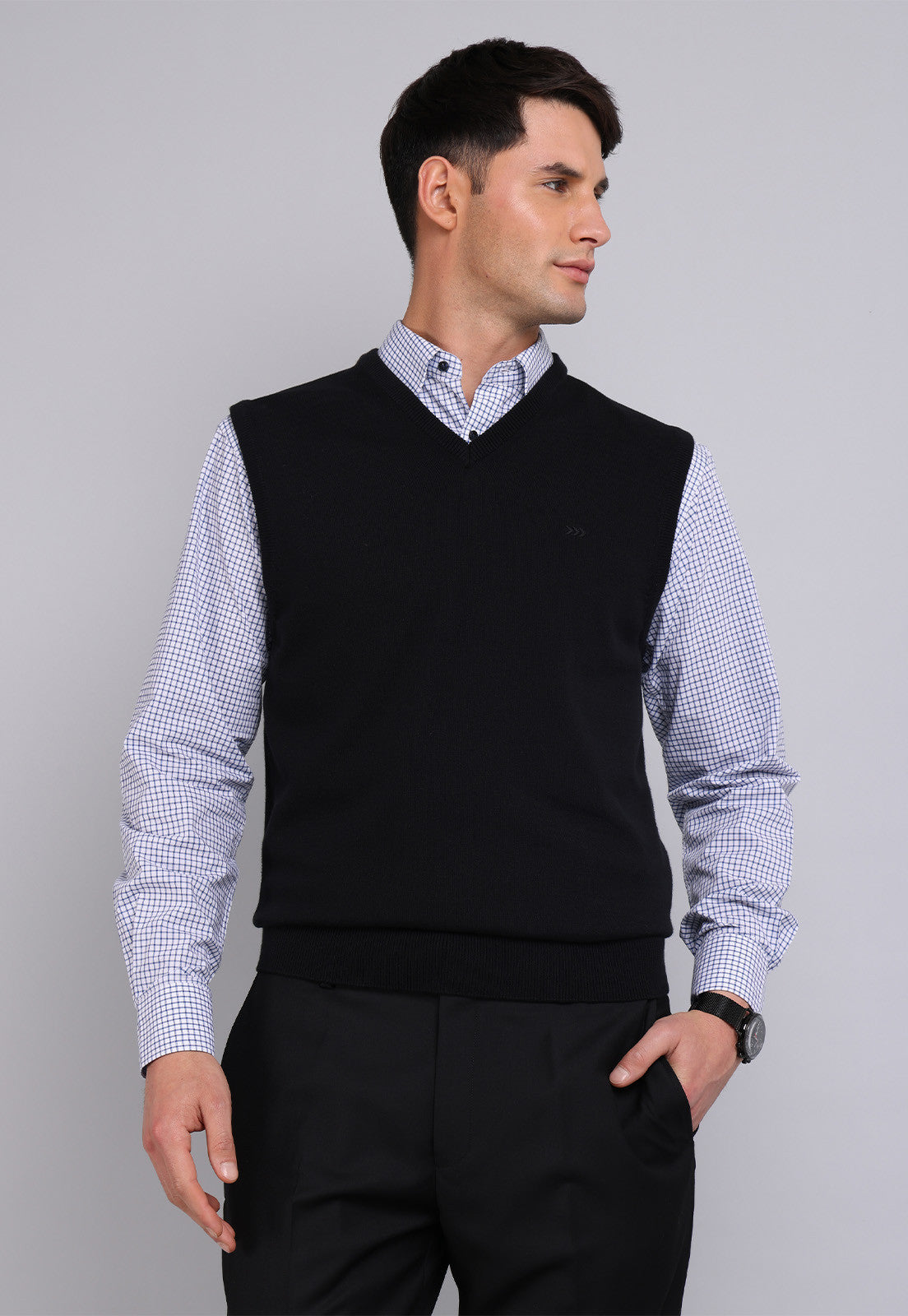 Sweater Hombre Sin Mangas Arrow Negro