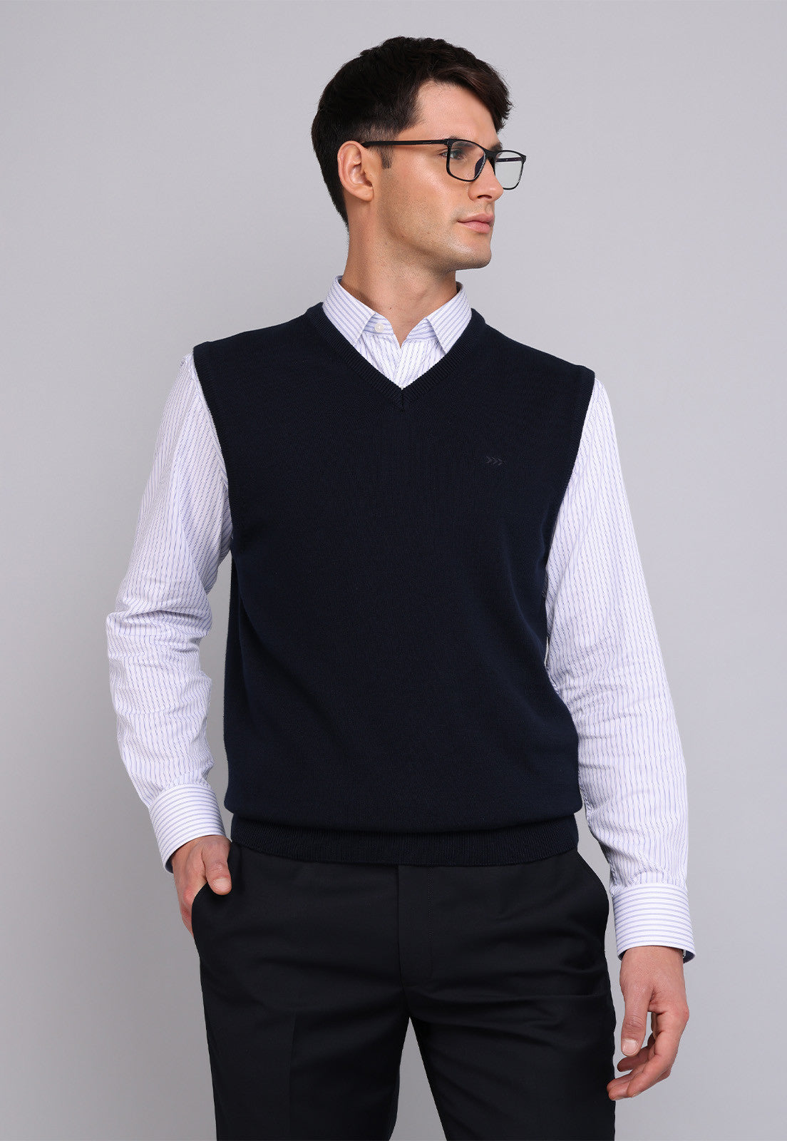 Sweater Hombre Sin Mangas Arrow Azul