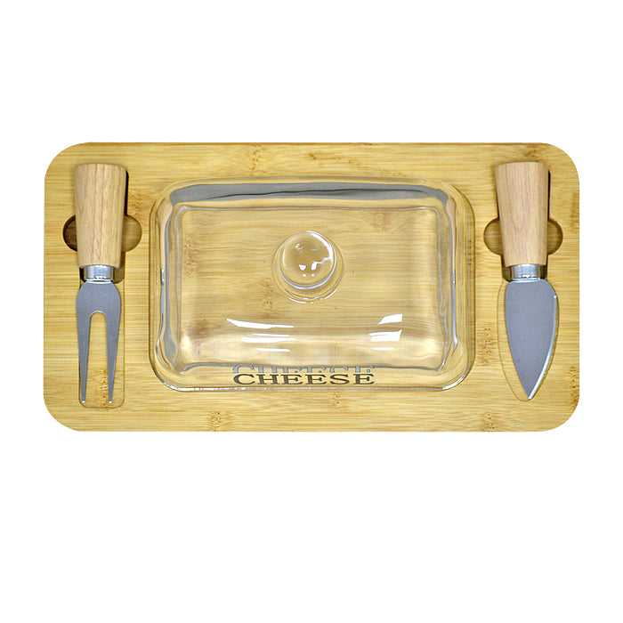 Tabla Quesera con Accesorios Wood