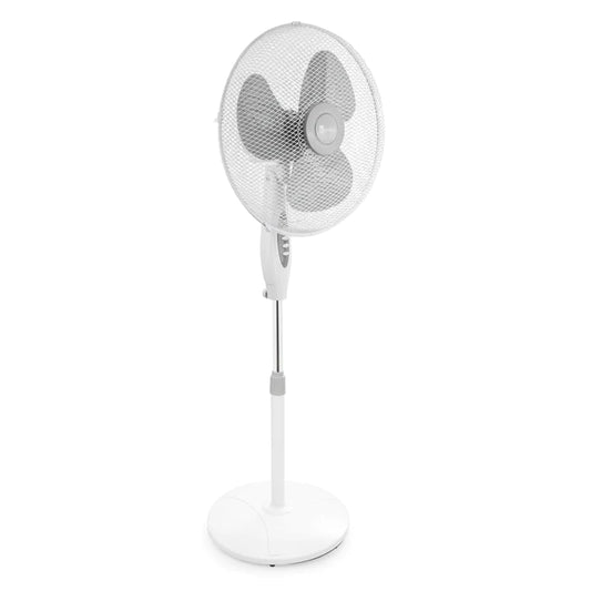 Ventilador de pie 16 pulgadas base redonda Blanco