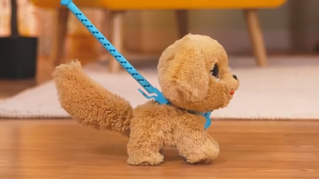 Peluche Interactivo Golden Retriever Que Habla y Camina 20,3 cm