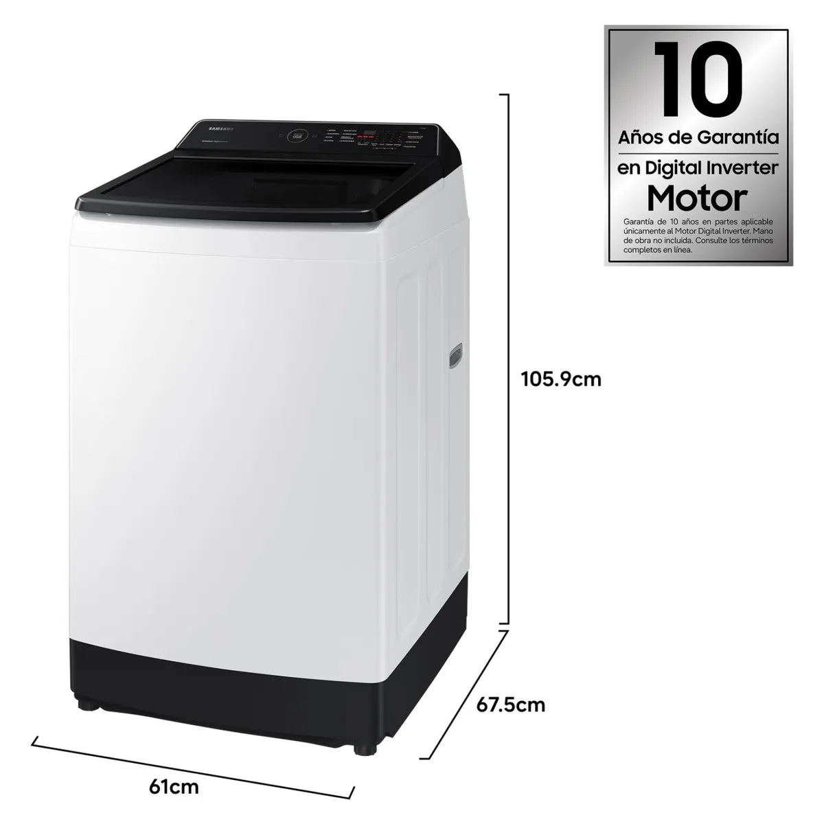 Lavadora Carga Superior 13 Kg WA13CG