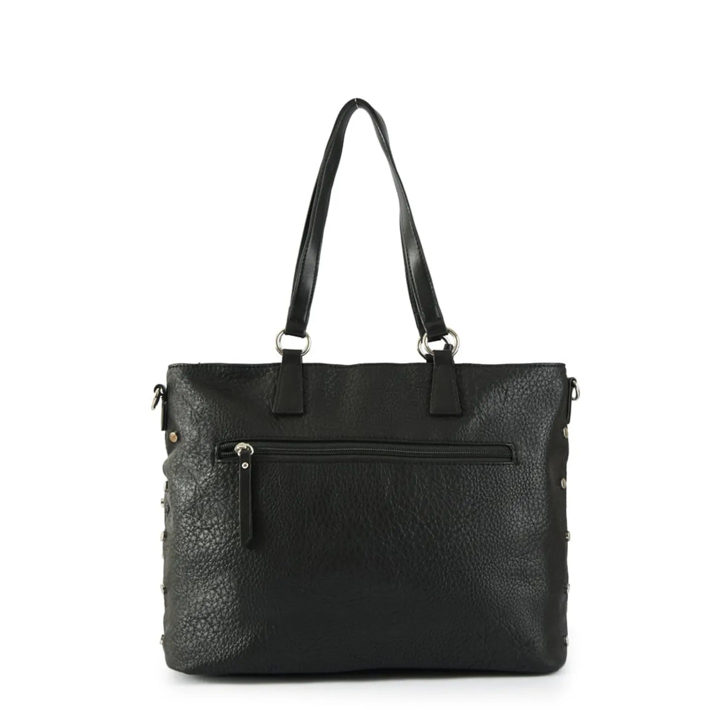 Cartera Mujer Dos Asas Portanotebook Grande Donatela Negro