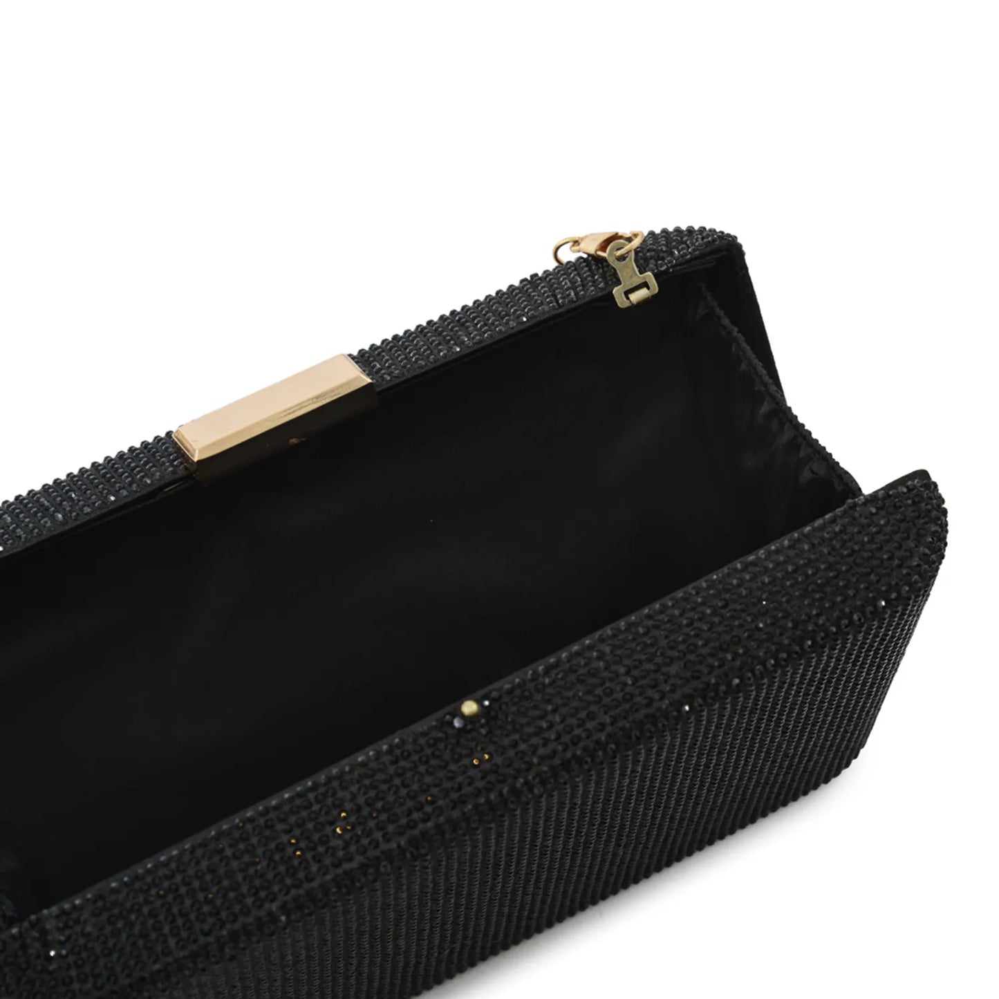 Cartera Mujer Fiesta Oxidiana Pequeña Negro