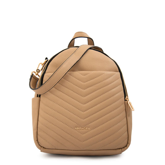 Mochila Mujer Filomena Mediana Beige Oscuro