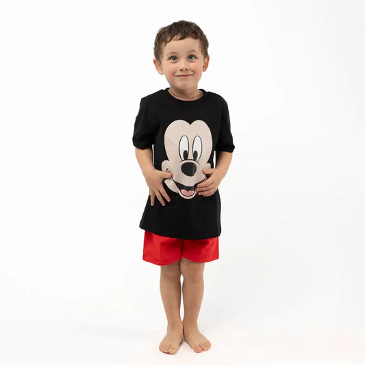 pijama-niño-corto-mickey-negro-