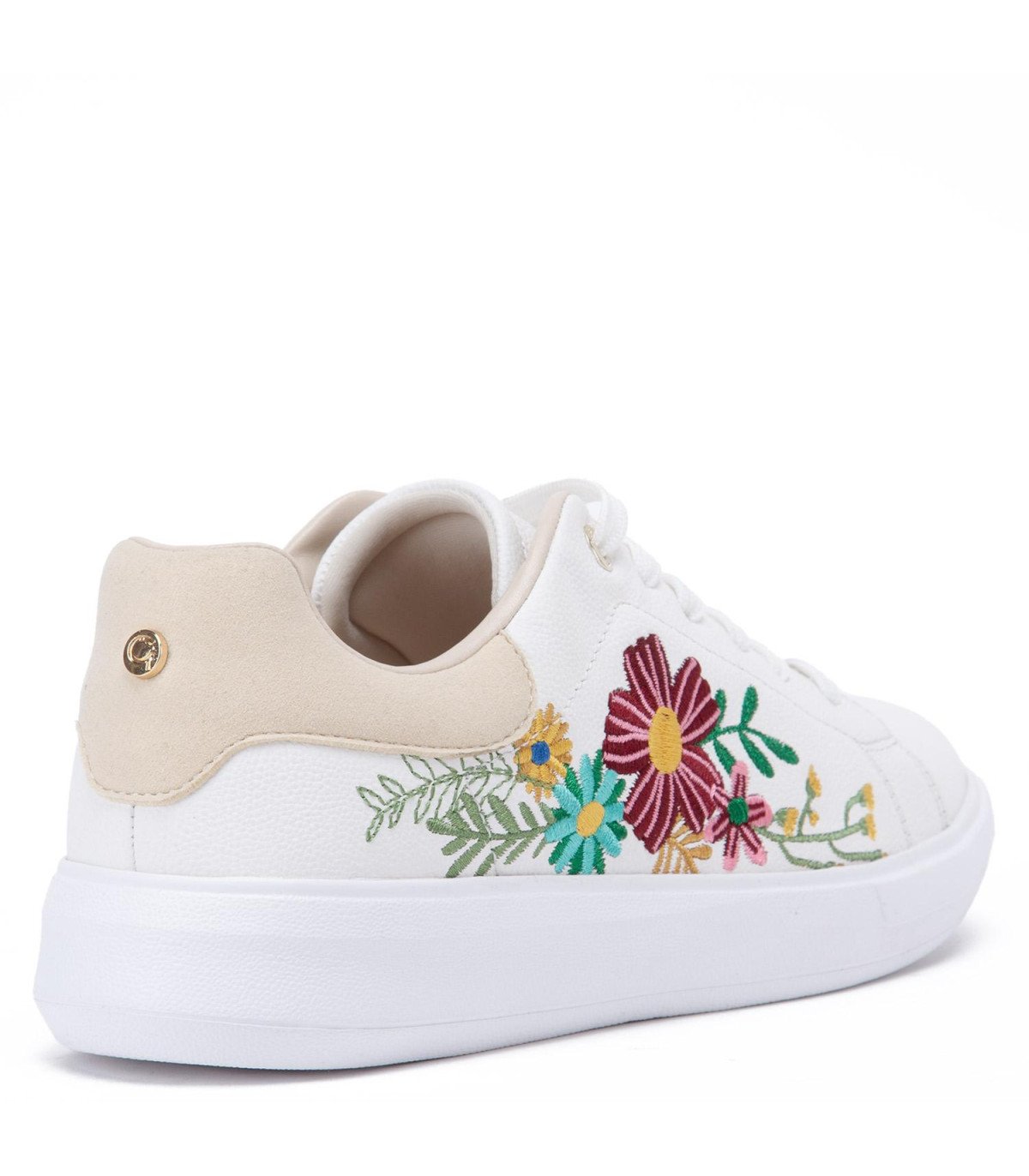 Zapatilla Mujer Flor Rosalia Blanco
