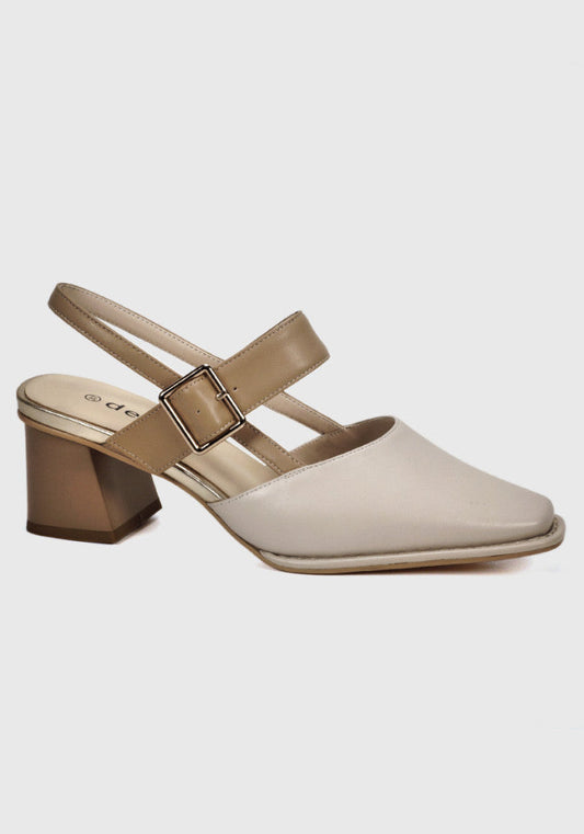 Zapato Mujer Cuero Finnye Beige
