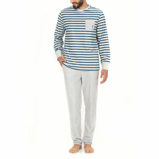 Pijama Hombre Micropolar Gris