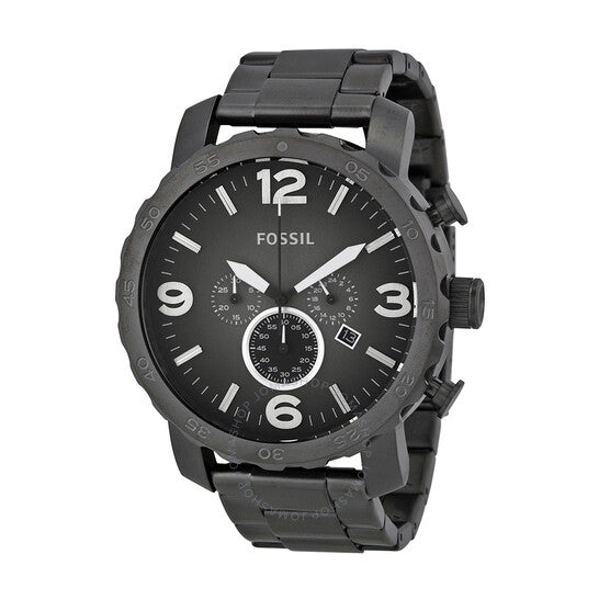 Reloj Hombre Análogo Nate de cuarzo y acero inoxidable negro