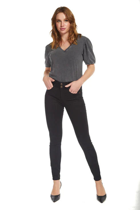 Pantalon Mujer granate Negro