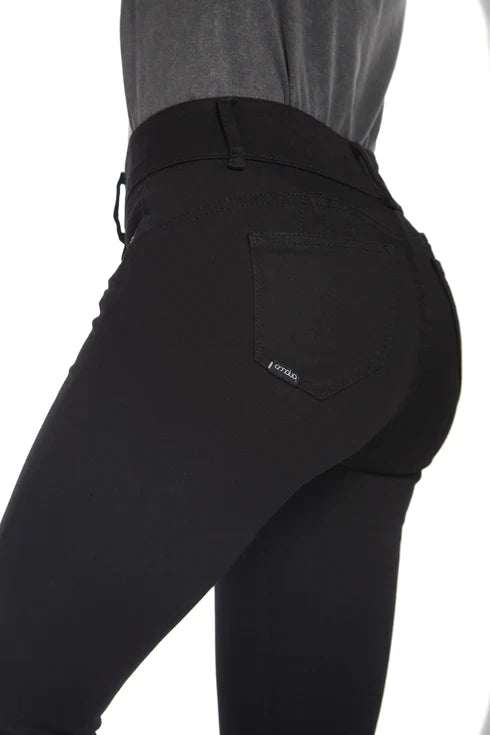 Pantalon Mujer granate Negro