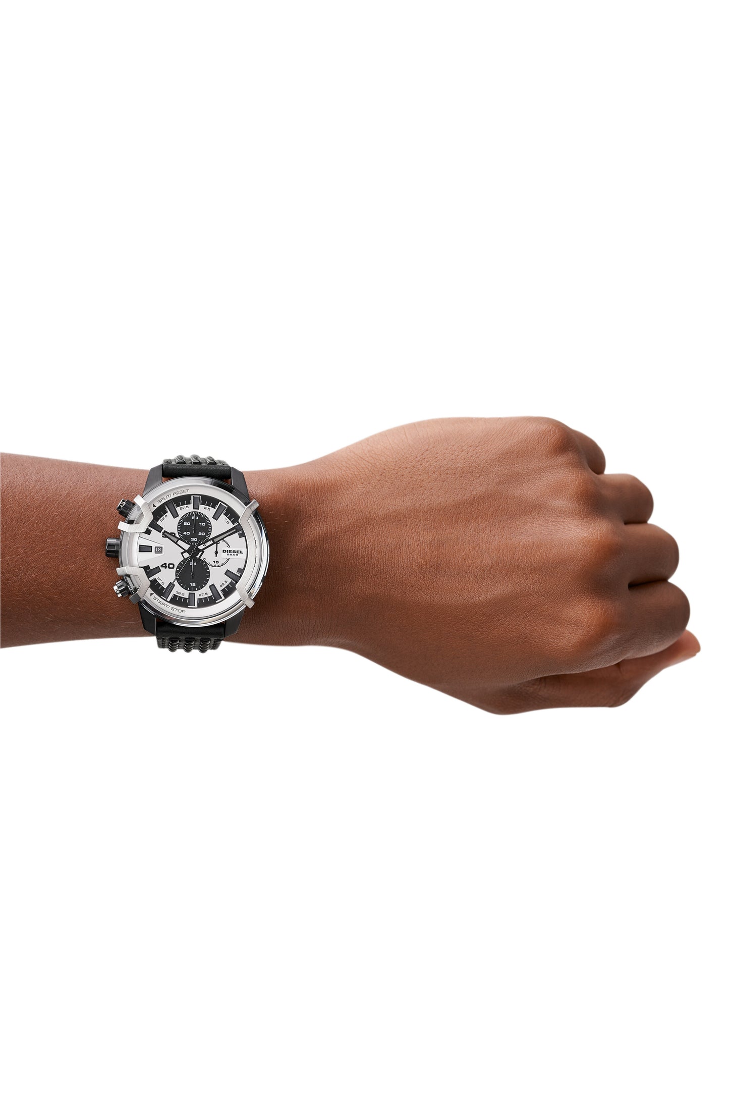 Reloj Hombre Griffed Análogo con correa de cuero Negro
