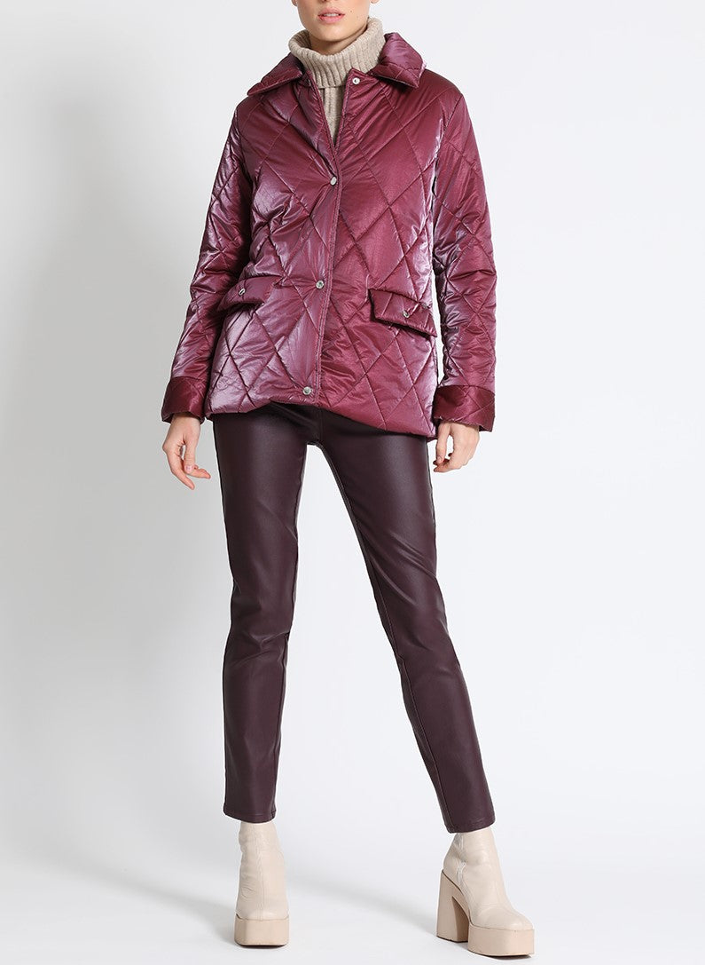 Chaqueta Mujer Iridiscente 3917 Burdeo