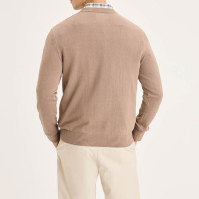 Sweater Hombre V Neck Fossil Cafe