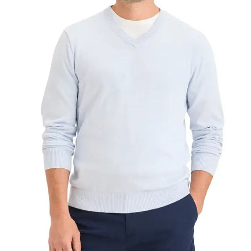 Sweater Hombre V Neck Gris
