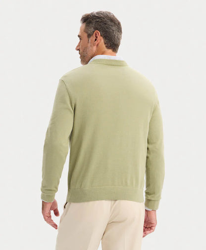 Sweater Hombre V Neck Tea Verde