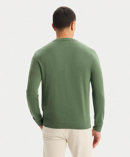 Sweater Hombre V Neck Verde Duck