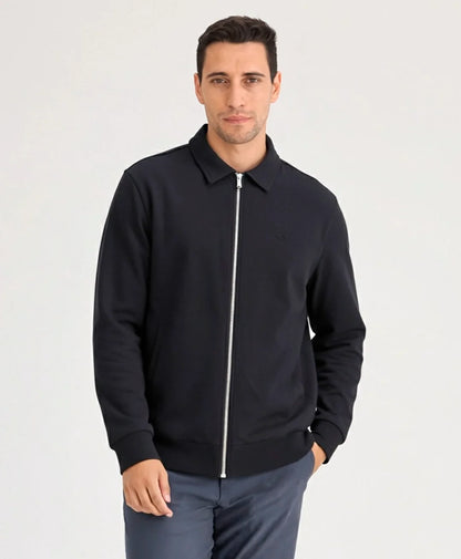 Poleron Hombre Full Zipper Black