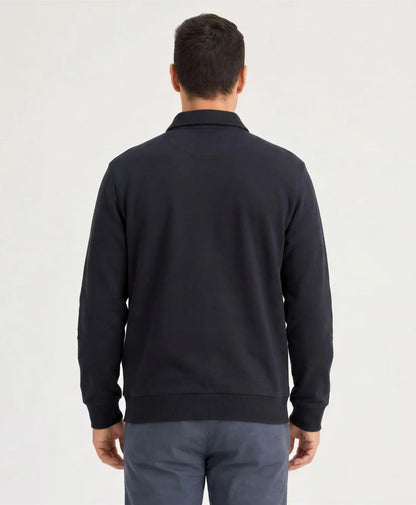 Poleron Hombre Full Zipper Black