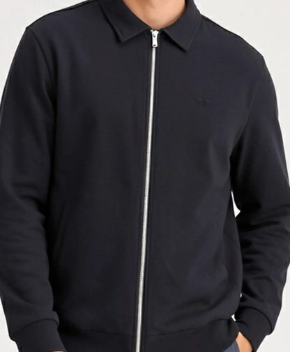 Poleron Hombre Full Zipper Black