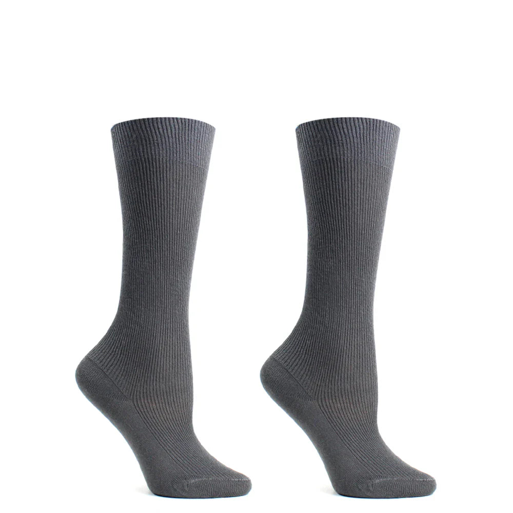 calceta-niña-escolar-2-pares-bamboo-gris